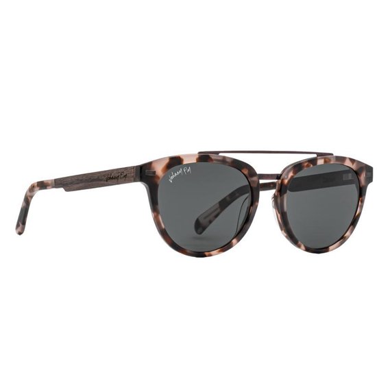 Johnny Fly Captain zonnebril - dames en heren - Rose Tortoise - ecologisch van Johnny Fly