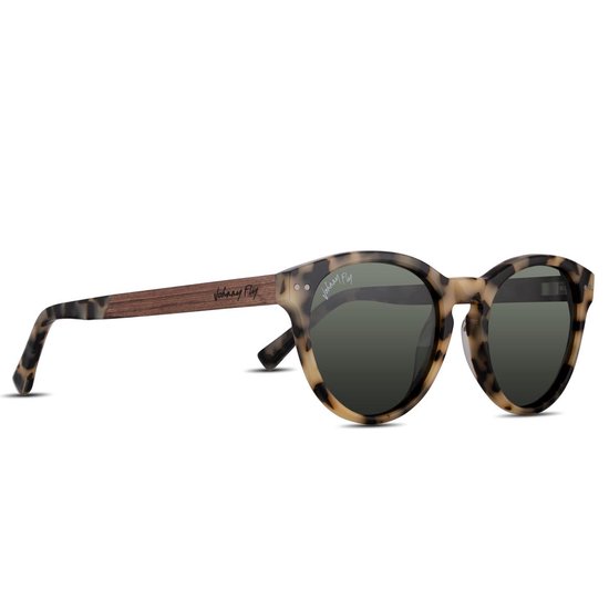 Johnny Fly Latitude zonnebril - dames en heren - White Tortoise - ecologisch van Johnny Fly