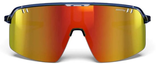 Julbo | Intensity | Reactiv | Hardloopzonnebril | Reactiv Light Amplifier 1-3 | Shiny Translucent / Blue Black | -