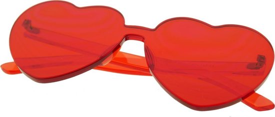 Jumada's - Rode Party Bril voor Hippie Harten van Jumada's