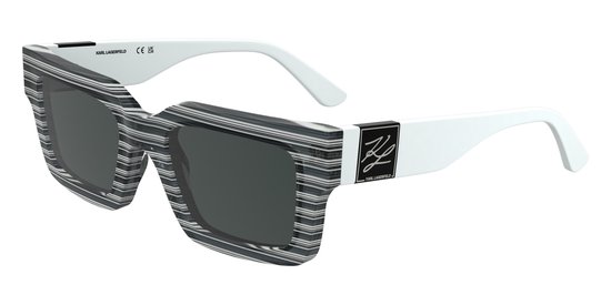 Karl Lagerfeld KL6182S Striped black 51/20/140 UNISEX Zonnebrillen van Merkloos