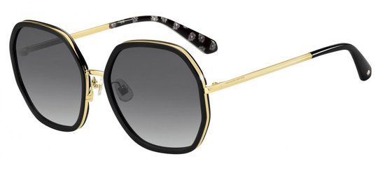Kate Spade Zonnebril Nicola Rond Dames Cat. 3 Rvs Goud/grijs/zwart van Kate Spade