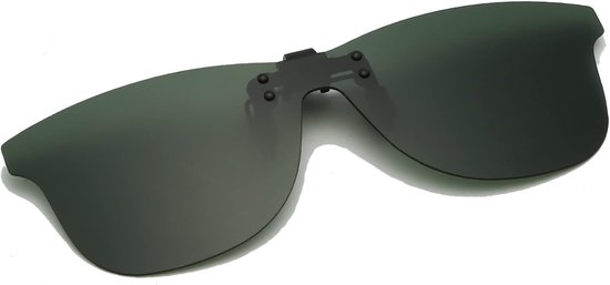 keeper Gepolariseerde Clip on Zonnebril Heren Vierkante Zonnebril Flip up Clip on voor Brillen Dames