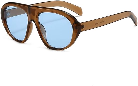 Keeper Retro pilotenzonnebril voor dames en heren, vintage oversized luchtvaartzonnebril, trendy jaren 70-zonnebril, UV400-bescherming