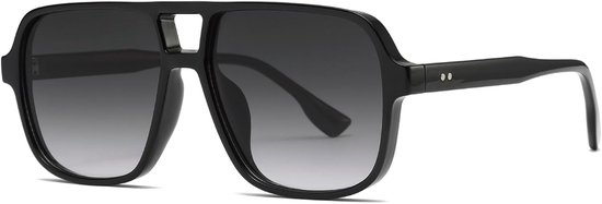 Keeper Retro vierkante zonnebril voor vrouwen mannen trendy oversized vierkante luchtvaart zonnebril jaren 70 vintage pilotentinten UV400
