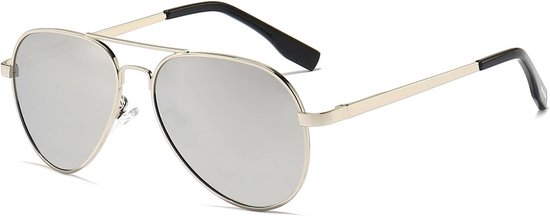 Kind zonnebril Ovaal Metaal Frame Gegradueerd Unisex UV400 Bescherming voor Jongens Meisjes van Merkloos