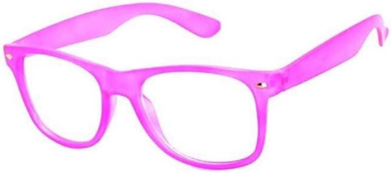 kinder nerd bril met heldere glazen nep-nerdbrillen voor meisjes en jongens brillen voor de leeftijden 4-12 (baby roze)