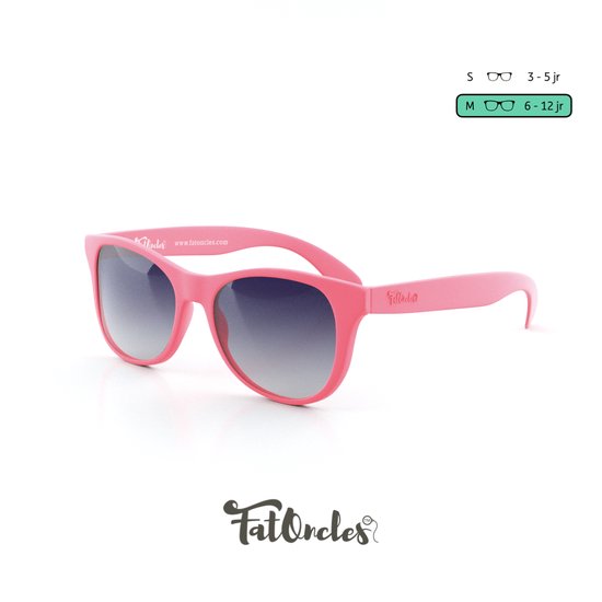 Kinder zonnebril. FatOncles FRANK-medium, roze. Flexibel, ultralicht & veilig. Voor kinderen van 6 t/m 12 jaar. van Kinder