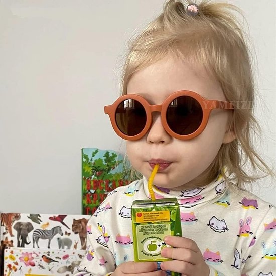 Kinder Zonnebril - Jongens Meisjes Bril - Bescherming Tegen Zonlicht - Ronde Vorm - 10 x 10 x 10 cm van Merkloos