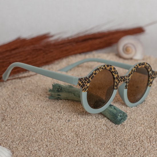 Kinder Zonnebril Lalieloe - 2 t/m 5 jaar - Leopard Blauw van Kinder