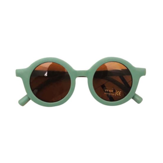 Kinder Zonnebril | Mat Groen | Vintage | UV400 | Fashion Favorite van Kinder