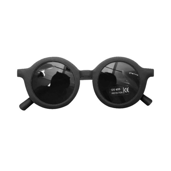 Kinder Zonnebril | Mat Zwart | Vintage | UV400 | Fashion Favorite van Kinder