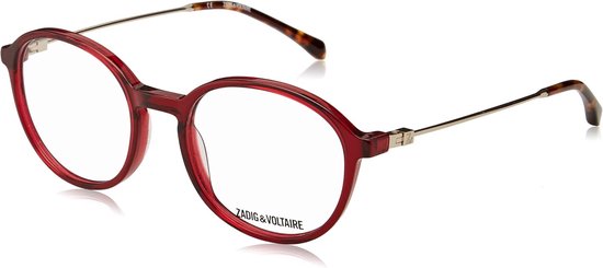 Kinder Zonnebril - Mode Accessoire - Bescherming Ogen - Transparant Montuur - 48 mm Lens - Donker Bordeaux