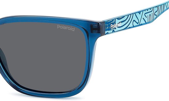 Kinder Zonnebril - Polarized Bril - Bescherming tegen zonlicht - Lichtgewicht montuur - 49-14 mm - Blauw van Merkloos