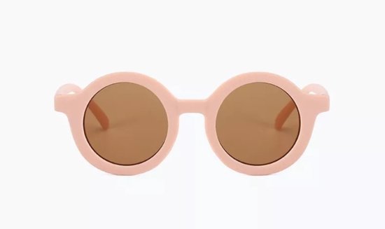 Kinder Zonnebril - Rond - Roze - Bruine Glazen - Peuter Zonnebril - Baby Zonnebril - Jongen - Meisje - UV400 Bescherming - 2 t/m 6 jaar van Sunnylife Kids