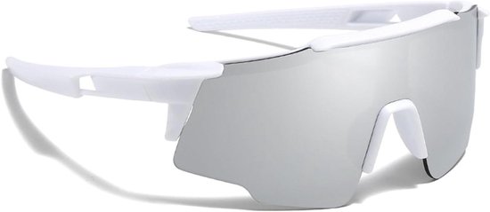 Kinder Zonnebril - Sportbril Kinderen - Bescherming Ogen - Gepolariseerde Glazen - 19 x 12 x 3 cm - Zilver