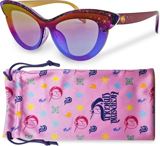 Kinder zonnebril - Unicorn bril - Zomerse bescherming - UV400 bescherming - 15.8 cm - Roze van Merkloos