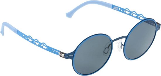 Kinderen Metalen Montuur Zonnebril 3-8 Jaar Gepolariseerd UV400 Bescherming Jongens en Meisjes Kindvriendelijk Motieven Auto - Blauw van TrustOptics