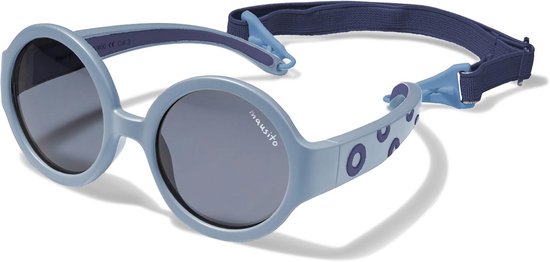 Kinderm zonnebril Meisjes en Jongens 6-24 maanden | 100% UV-bescherming | Flexibel met Band van Merkloos