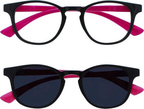 Kinderset: Blauwlichtfilter Bril en Zonneklepjes 6+ Unisex