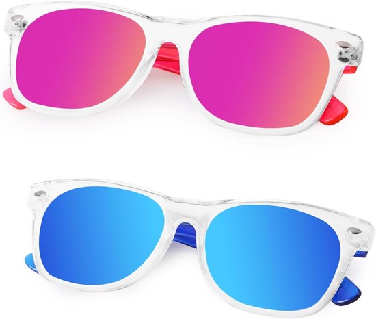 Kinderspiegelzonnebril UV400 voor Meisjes en Jongens (3-10 jaar) van Merkloos