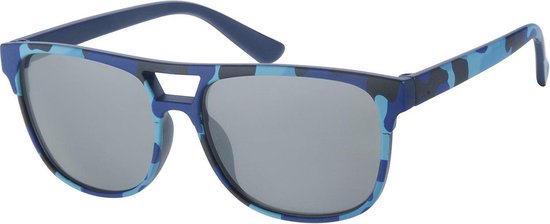 Kinderzonnebril 5 - 8 jaar Jongens Camou Blue - Hippe Kids Kinderbril Zonnebril Junior Uv-straling van Kinder