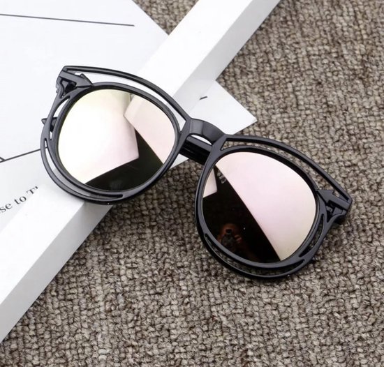 Kinderzonnebril - Kinder zonnebril - Vanaf 3 JAAR - UV400 - Stoer - Hip - Kinder Zonnebril - UV400 Bescherming - Zwart/Roze van Kinder