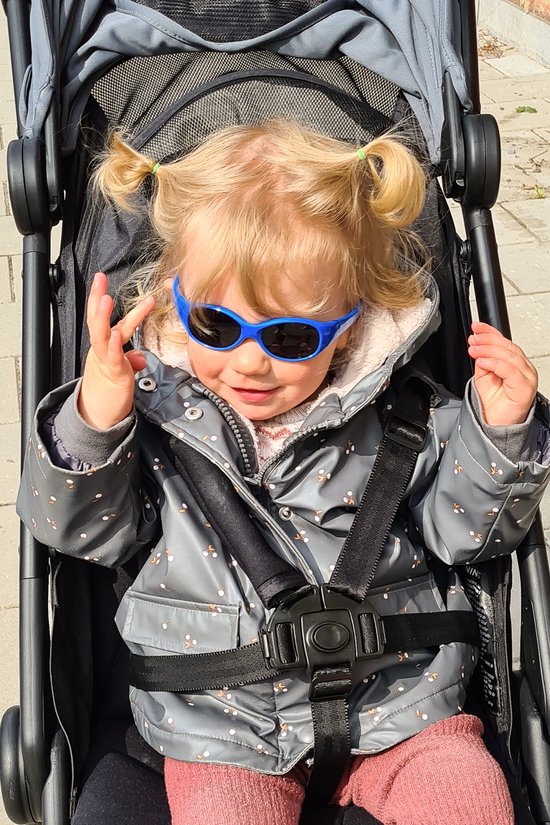 Kinderzonnebril Noah met band 0 - 1 jaar - maat S - aqua van Kinder