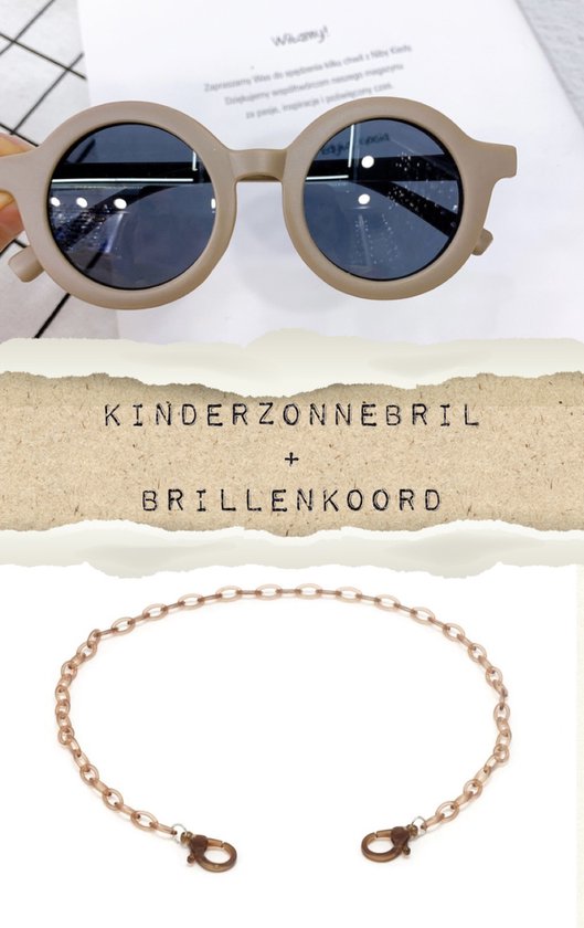 KINDERZONNEBRIL - UV400 BESCHERMING - ZONNEBRIL - KINDER ZONNEBRIL - VINTAGE - HIP - KINDER ZONNEBRIL - UV400 - ROOD van Kinder