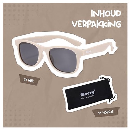 Kinderzonnebril voor 3-6 jaar - Flexibel en Buigbaar met UV400 Bescherming voor Peuters en Kleuters van Vnurnrnclr