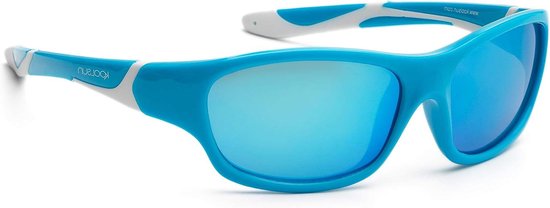 Kinderzonnebril - Zonnebril kinderen - Bescherming tegen zonlicht - UV400 Categorie 3 - 3-8 jaar - Turquoise Wit van Merkloos