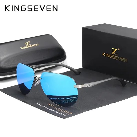 KingSeven Air - Pilotenbril met open montuur - UV400 en polarisatie filter - Z67 van Kingseven