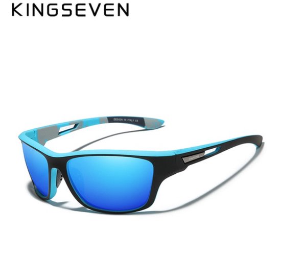 KingSeven Blauw - Sports met UV400 en polarisatie filter - Z204 van Merkloos