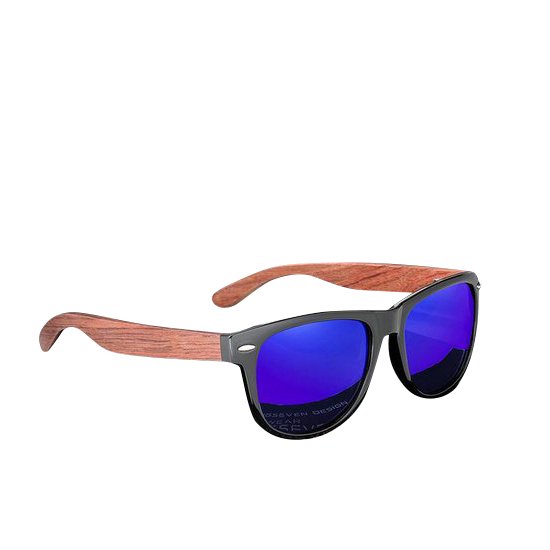 KingSeven - Dark Blue Wayfayer Bamboo UV400 en Polarisatie filter van Kingseven