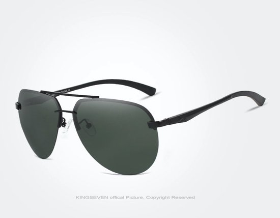 KingSeven Greenstar - Pilotenbril met UV400 en polarisatie filter - Z178 van Kingseven