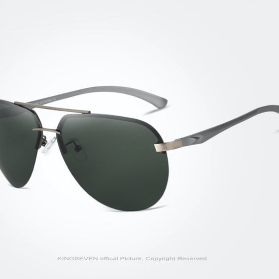 KingSeven Greenstar - Pilotenbril met UV400 en polarisatie filter - Z179 van Kingseven