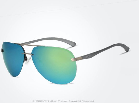 KingSeven Greenstar - Pilotenbril met UV400 en polarisatie filter - Z183 van Kingseven