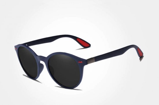 Kingseven Ronde Zonnebril - UV400 - Gepolariseerd - Blauw - Blackstar - Z9090 van Kingseven
