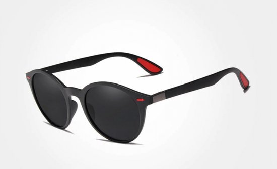 Kingseven Ronde Zonnebril - UV400 - Gepolariseerd - Mat Zwart - Blackstar - Z9090 van Kingseven
