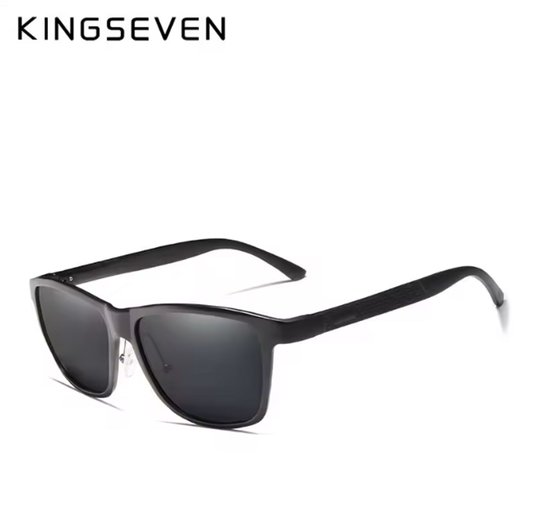 KINGSEVEN Zonnebril 7189 - Zwart - Heren - Vrouwen - Gepolariseerd - UV400 - Vintage van Kingseven