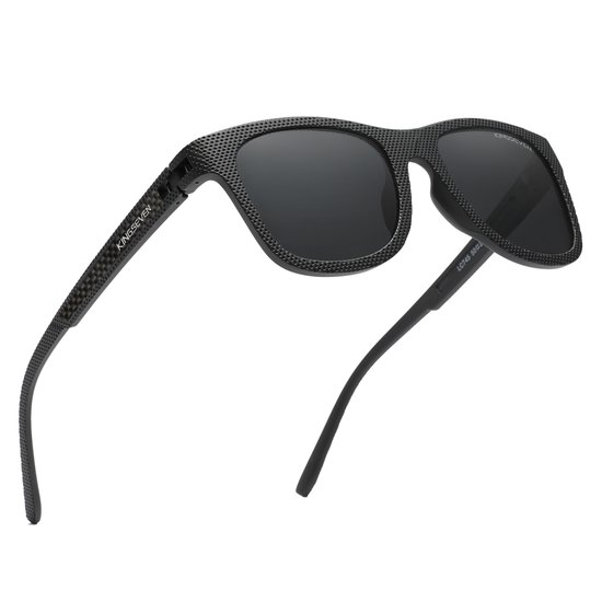 KINGSEVEN Zonnebril 745 - Zwart - Heren - Vrouwen - Gepolariseerd - UV400 - Sportief van Merkloos