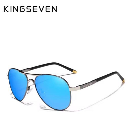 KINGSEVEN Zonnebril 7503 - Donkerblauw - Heren - Vrouwen - Gepolariseerd - UV400 - Sportief van Merkloos