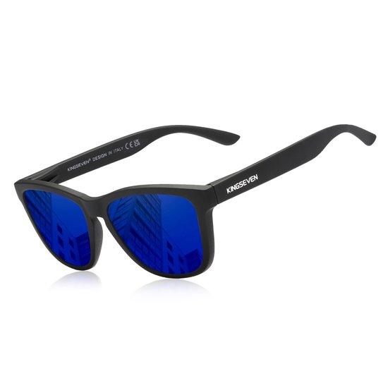 KingSeven - Zonnebril Heren - bril met UV400 en polarisatie filter - Donker Blauw - Z283