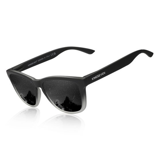 KingSeven - Zonnebril Heren - bril met UV400 en polarisatie filter - Zwart - Z287 van Kingseven