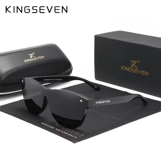 KINGSEVEN Zonnebril LE759 - Zwart – Heren - Vrouwen - Gepolariseerd - UV400