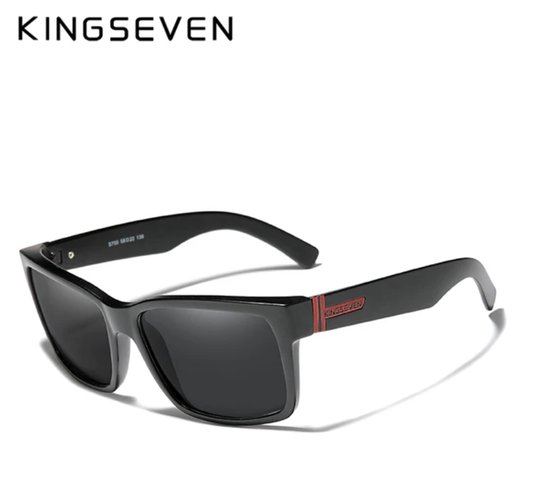 Kingseven zonnebril - UV400 - Gepolariseerd - Mat Zwart - Blackstar - Z1901 van Kingseven