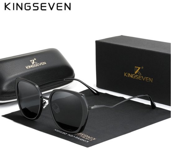 KingSeven Zwart - Butterfly met UV400 en polarisatie filter - Z210 van Kingseven