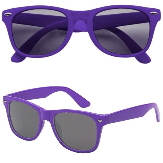 Klassieke Paarse Zonnebril - Heren Zonnebril - Dames Zonnebril - Classic - UV400 - Paars van Merkloos