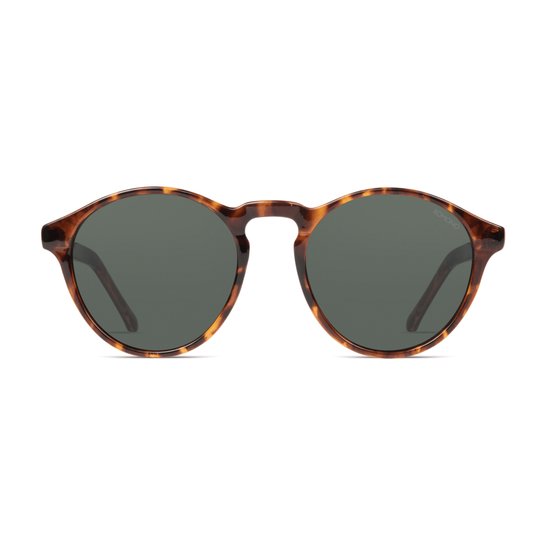 Komono Devon Tortoise S3202 Unisex Zonnebril - Bruin van Merkloos