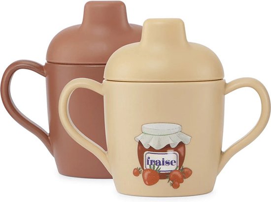 Konges Sløjd - Tuitbekers (Set van 2) - Tuitbekers - Fraise van Konges Sløjd